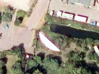 satellite image of sculpture storage location in Zaanstad Holland