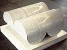 perpendicular cylinders III, Carara marble.
