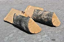 wood sculpture by Finnish/Dutch sculptor Lucien den Arend - sculptures